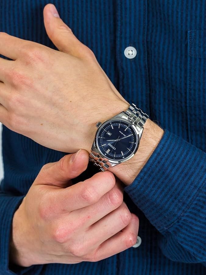 Часы Citizen Corso Solar Powered Crystal Blue Dial Watch