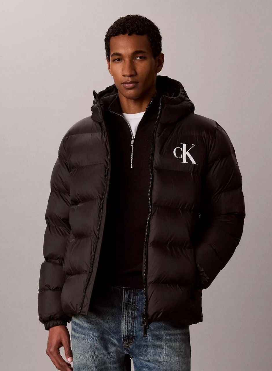 Куртка пуховик Calvin Klein Jeans Lightweight Nylon Hooded Puffer Jacket