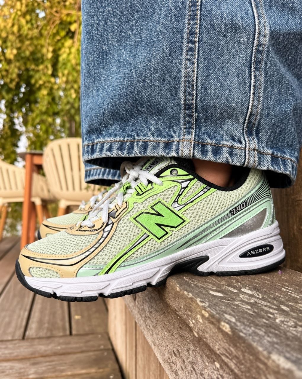 Женские / подростковые кроссовки New Balance 740 'Mint Flash Ash Wood'