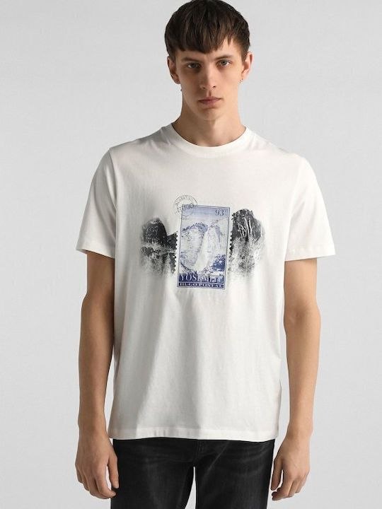 Футболка HUGO Divalis Yosemite Postal Stamp Graphic Tee White