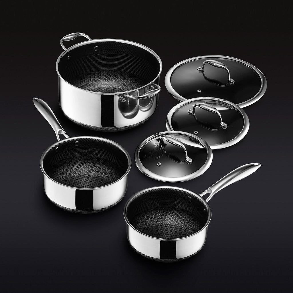 Набор кастрюль HexClad 6 Piece Hybrid Cookware Set
