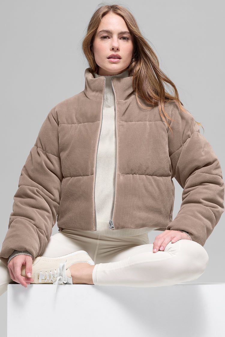 Куртка пуховик Alo Yoga Micro Corduroy Dreamy Puffer