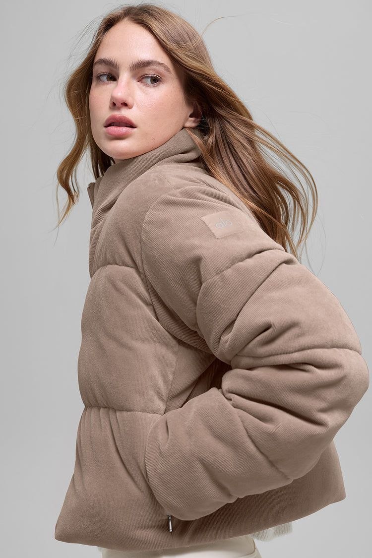 Куртка пуховик Alo Yoga Micro Corduroy Dreamy Puffer