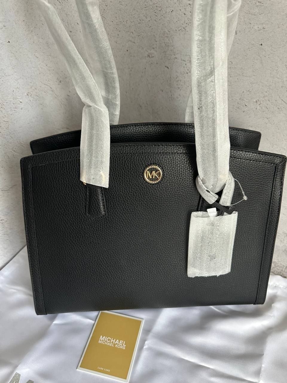 Сумка Michael Kors Chantal Medium Pebbled Leather Tote Bag