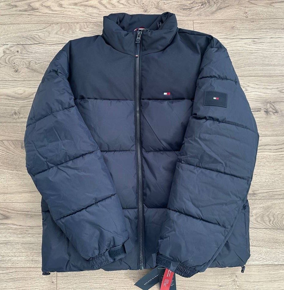 Куртка пуховик Tommy Hilfiger Mixed Media Puffer Jacket 'Midnight'