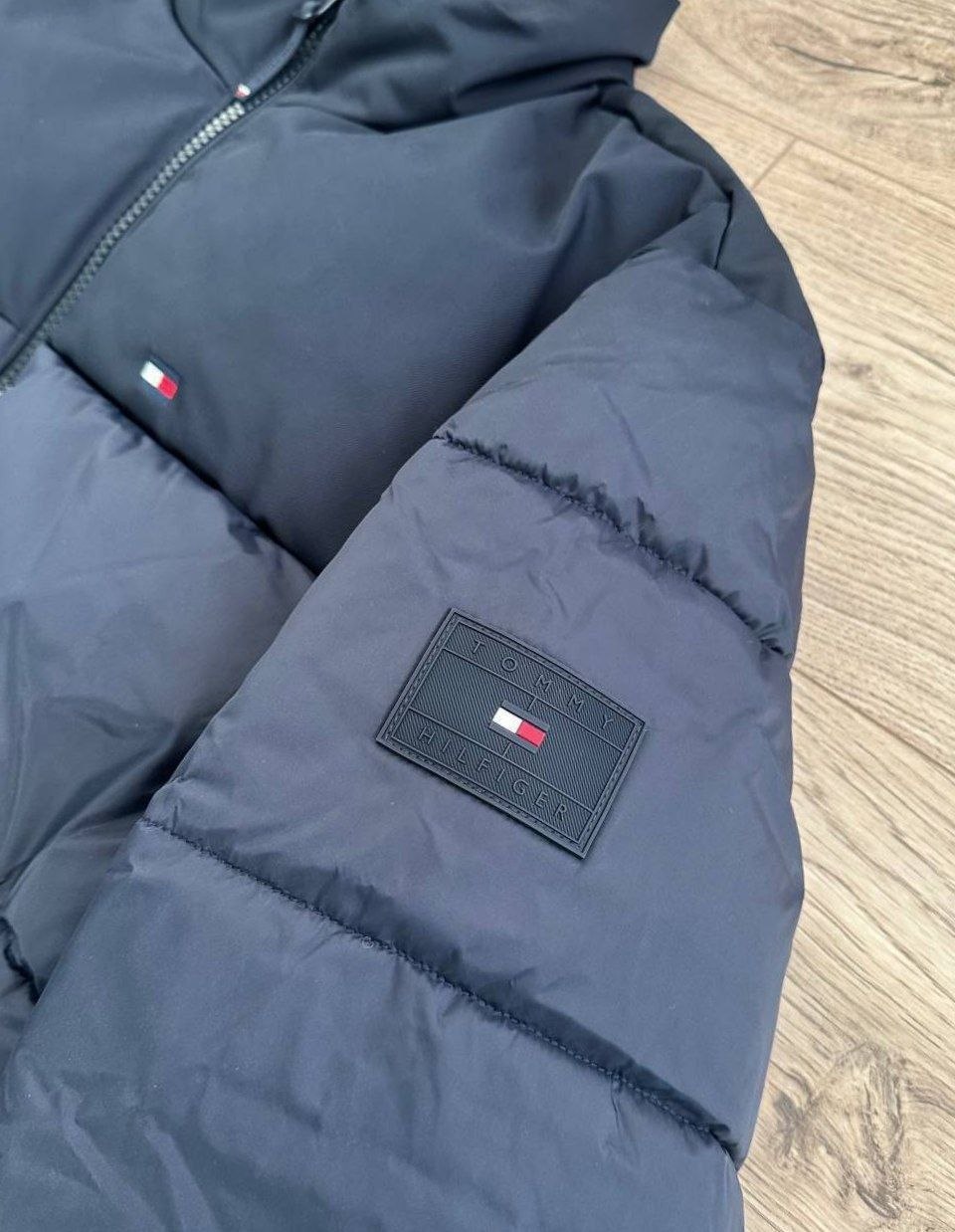 Куртка пуховик Tommy Hilfiger Mixed Media Puffer Jacket 'Midnight'