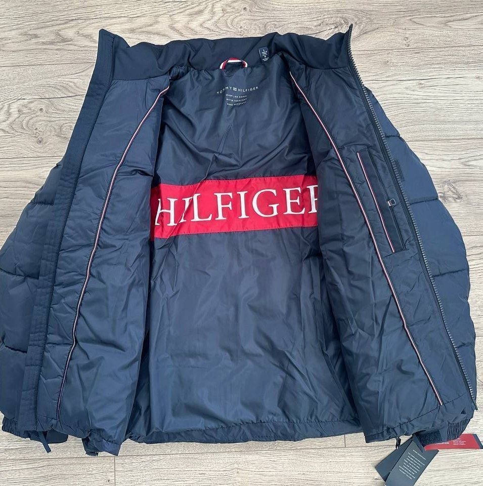 Куртка пуховик Tommy Hilfiger Mixed Media Puffer Jacket 'Midnight'