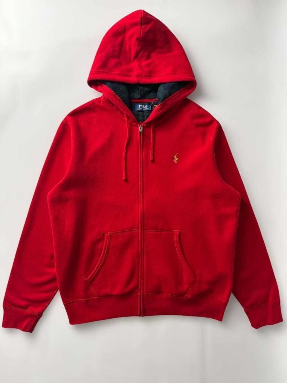 Худи толстовка Polo Ralph Lauren Double Knit Fleece Full Zip Hoodie 'Red'