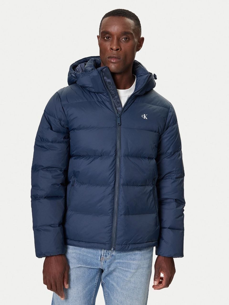 Пуховик куртка Calvin Klein Jeans LS Nylon Zip Off Hooded Puffer Jacket