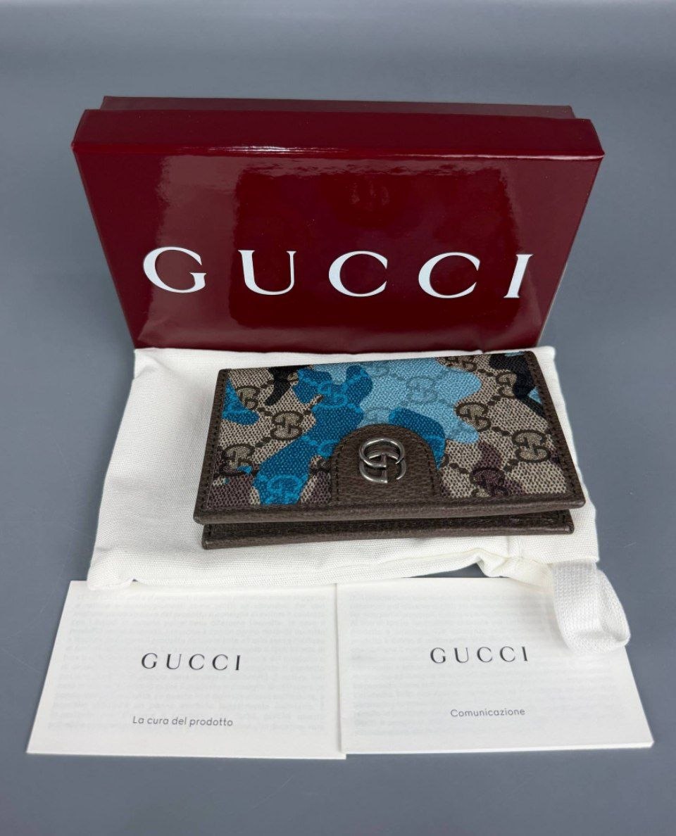 Картхолдер Gucci GG Icon Camouflage Long Card Case