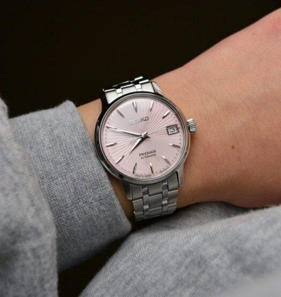 Женские часы Seiko Presage Cocktail Time 'Pink Dial'