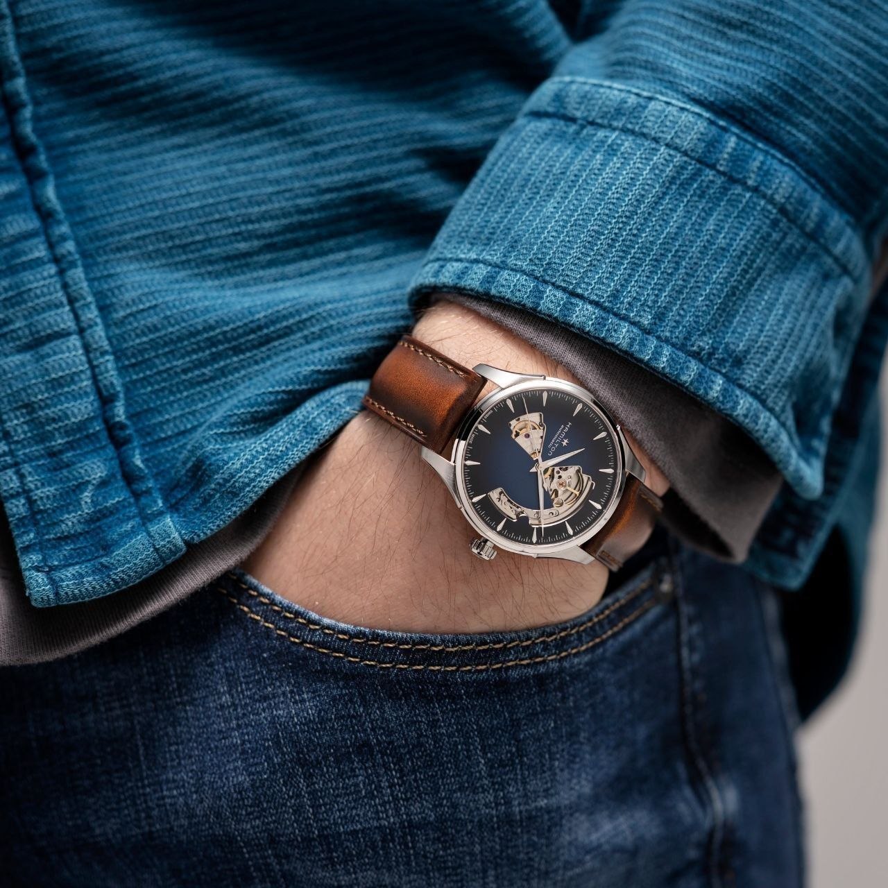 Механические часы Hamilton Jazzmaster Open Heart Auto