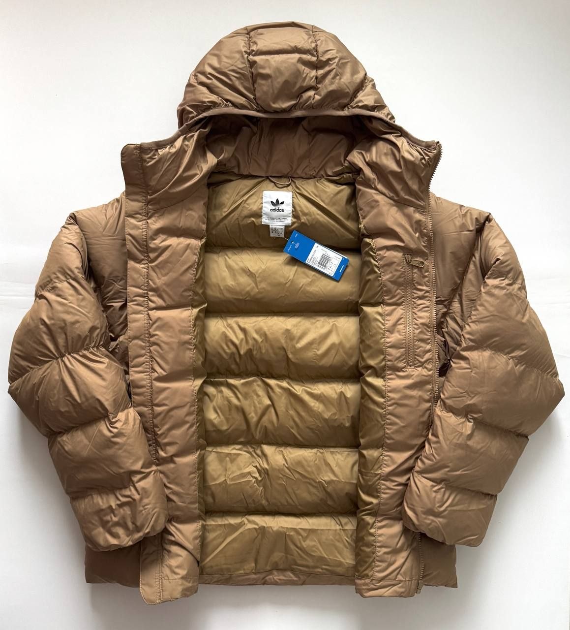 Куртка adidas Originals Tonal Hooded Puffer Jacket 'Cardboard'