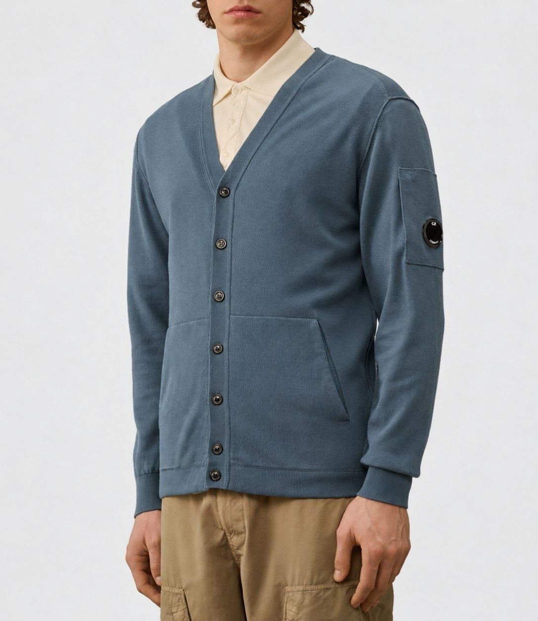 Кардиган C.P. Company Sea Island Full Button Lens Cardigan