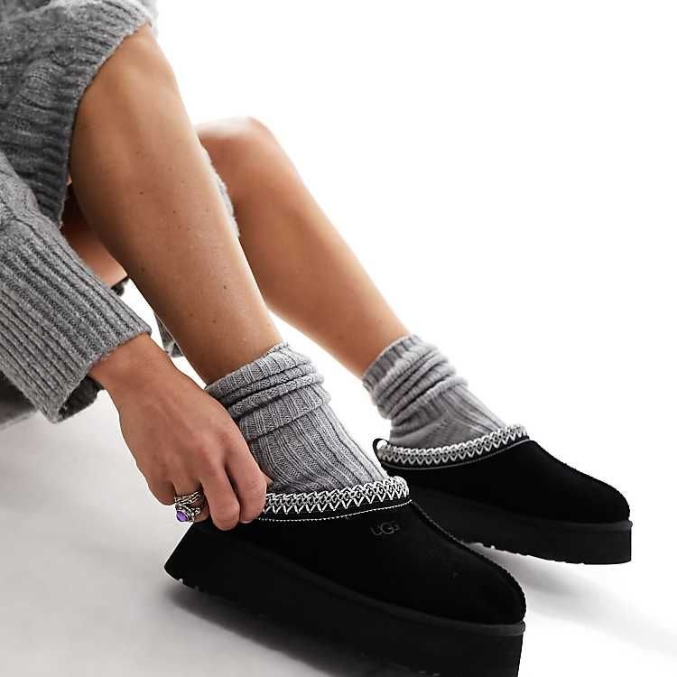 Женские угги ботинки UGG Original Tazz II Slippers 'Black'